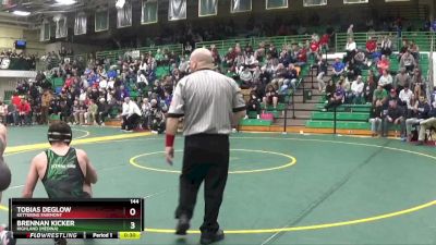 144 lbs Cons. Round 7 - Tobias Deglow, Kettering Fairmont vs Brennan Kicker, Highland (Medina)