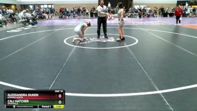 110 lbs Quarterfinal - Alessandra Duken, Edmond North vs Cali Hatcher, Smithville