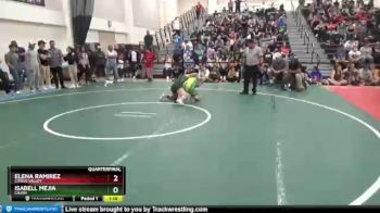 116 lbs Quarterfinal - Elena Ramirez, Citrus Valley vs Isabell Mejia, Cajon