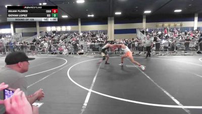 126 lbs Round Of 128 - Julian Flores, County Of Kings Wrestling vs Giovan Lopez, Red Wolf WC