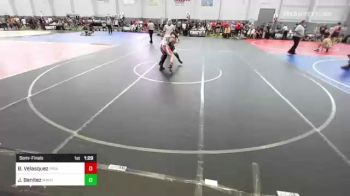 130 lbs Semifinal - Brandon Velasquez, Piranhas vs Johnny Benitez, Mayhem WC