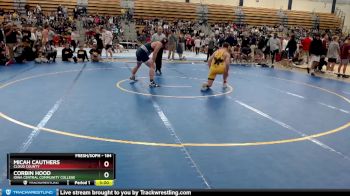 184 lbs Champ. Round 1 - Micah Cauthers, Cloud County vs Corbin Hood, Iowa Central Community College