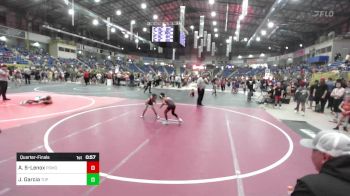 58 lbs Quarterfinal - Anthony Salinas-Lenox, Pomona Elite vs Jax Garcia, Top Notch WC