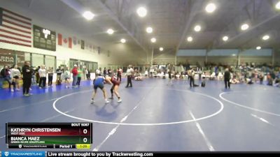 112 lbs Cons. Round 3 - Bianca Maez, Green River Grapplers vs Kathryn Christensen, West Side