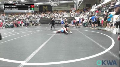 70 lbs Semifinal - Bentley Hans, Lions Wrestling Academy vs Kruise Hickman, Lexington Wrestling Club