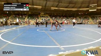 105 lbs Rr Rnd 3 - Ke'Shawn Hugger, Tulsa Blue T Panthers vs Gabriela Motte, Tulsa Blue T Panthers