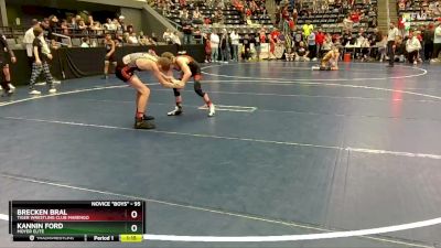 95 lbs Quarterfinal - Brecken Bral, Tiger Wrestling Club Marengo vs Kannin Ford, Moyer Elite