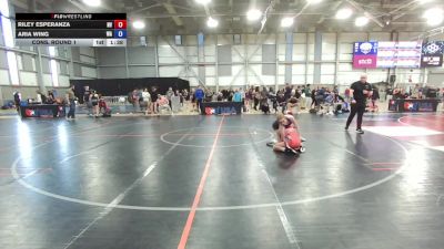 U17 Women - 46 lbs Cons. Round 1 - Riley Esperanza, NV vs Aria Wing, WA