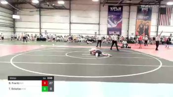 100 lbs Rr Rnd 2 - Blake Frantz, Team 922 vs Teli Bobatas, Ride Out Wrestling Club