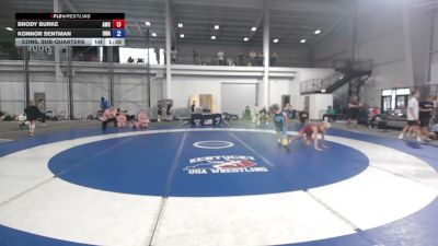105 lbs Cons. Sub-quarters - Brody Burke, Attack Wrestling Club vs Konnor Sentman, Donahue Wrestling Academy