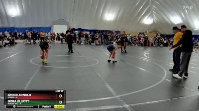 84 lbs Round 6 (8 Team) - Nora Elliott, Rogue WC vs Ayden Arnold, FORGE