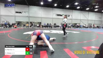 110 lbs Consi Of 4 - Bristol Norris, Husky Wrestling Club vs Carli Sisco, Untouchables Girls RED