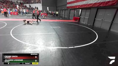 65 lbs Semifinal - Julianna LaSavage, Ringers vs Crosby Smith, Somerset