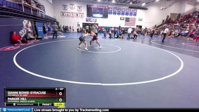 127 lbs Quarterfinal - Parker Hill, Centennial Middle School vs Gianni Bowie-Syracuse, McCormick Jr. High