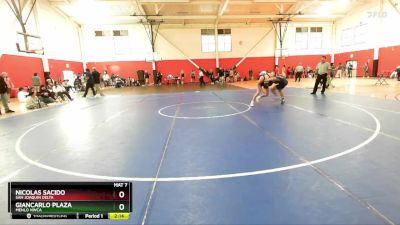 133 lbs Cons. Round 4 - Giancarlo Plaza, Menlo NWCA vs Nicolas Sacido, San Joaquin Delta