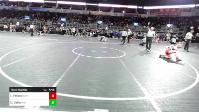 94.3-104.2 lbs Consi Of 8 #2 - Isabella Patino, Grantsville HS vs Chloe Zeller, Missouri