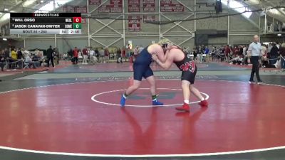 285 lbs Champ. Round 1 - Will Orso, Wesleyan (CT) vs Jason Canavan-Dwyer, Southern Maine