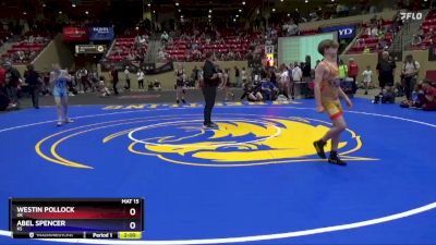 97 lbs Quarterfinal - Westin Pollock, OK vs Abel Spencer, KS