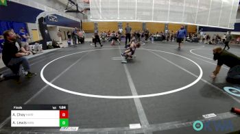 52-57 lbs Final - Adalena Chay, Harrah Little League Wrestling vs Alaura Lewis, Noble Takedown Club