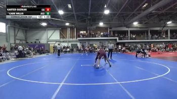 141 lbs Consolation 1st - Karter Guzman, Coe vs Cade Willis, Augsburg
