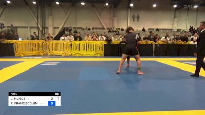 JOSE MUNOZ vs ROBERTO FRANCISCO JIMENEZ 2023 World IBJJF Jiu-Jitsu No-Gi Championship