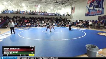 G 120 lbs 1st Place Match - Skyla Zimmerman, Moscow vs Courtney Hunt, American Falls