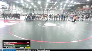 63 lbs Semifinal - Mason Weight, Roseburg Mat Club /Umpqua Valley Wrestling Associaction vs Bridger Jennison, St. Maries WC