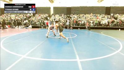 141-A lbs Quarterfinal - Charlie Cunningham, Pequannock vs Tykwan Joyner, Dover Bandits