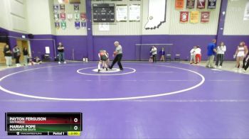 100 lbs Round 2 - Mariah Pope, Bloomington South vs Payton Ferguson, Southridge