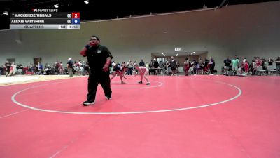 110 lbs Quarters - Mackenzie Tibbals, OK vs Alexis Wiltshire, OK