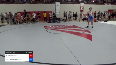 92 kg Round Of 64 - Sean Cowan, MontCo Wrestling Club vs Cole Robertson, Ohio Regional Training Center