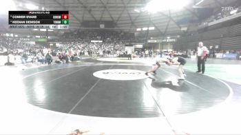 Boys 1B/2B 144 Quarterfinal - Conner Evans, Concrete vs Keenan Denison, Tonasket