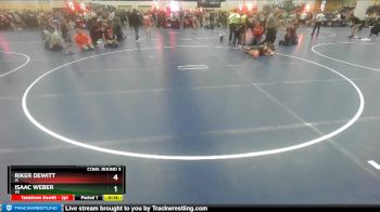 83 lbs Cons. Round 3 - Isaac Weber, WI vs Riker Dewitt, IA