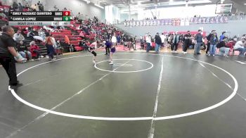 110 lbs 3rd Place Match - Camila Lopez, El Paso Burges vs Emily Vazquez Quintero, El Paso Hanks