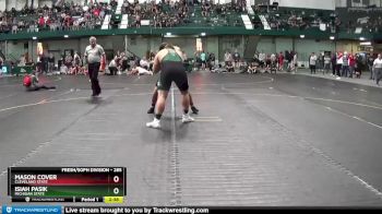 285 lbs Champ. Round 1 - Isiah Pasik, Michigan State vs Mason Cover, Cleveland State