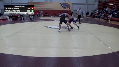 133 lbs Quarterfinal - Truman Folkers, Cornell College vs Logan Roberts, Millikin