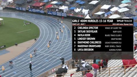 Youth Girls' 400m Hurdles, Finals 7 - Age 15-16