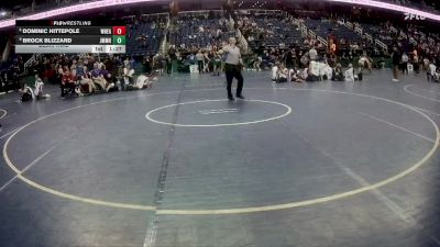 2A 175 lbs Semifinal - Brock Blizzard, John M. Morehead High School vs Dominic Hittepole, Wheatmore