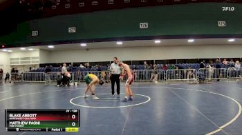 120 lbs Round 4 - Blake Abbott, Northwest Guilford vs Matthew Paoni, Pine Forest