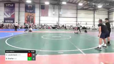 65 lbs Rr Rnd 2 - Colton Louderback, Iron Horse White vs Brantley Shaffer, Ride Out Wrestling Club Blue
