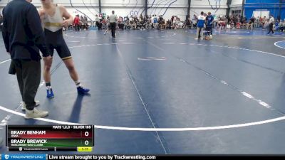 Silver 165 lbs Semifinal - Brady Benham, Iowa vs Brady Brewick, Wisconsin-Eau Claire