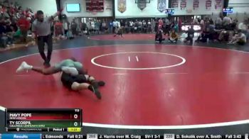 113 lbs Cons. Semi - Ty Scorpil, Columbus Community/WMU vs Mavy Pope, New London