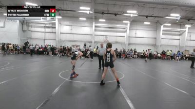 76 lbs Round 6 (8 Team) - Wyatt Morton, Neighborhood Wrestling vs Peter Palumbo, CTWHALE Green
