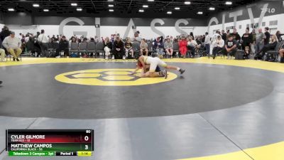 80 lbs Semis & 1st Wrestleback (8 Team) - Matthew Campos, California Black vs Cyler Gilmore, Team 922