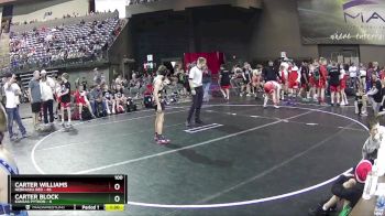 100 lbs Round 5 (6 Team) - Carter Williams, Nebraska Red vs Carter Block, Kansas Python