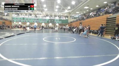 120 lbs Champ. Round 2 - Breckin Moyer, Del Norte (San Diego) vs Gabriel Morales, Arroyo