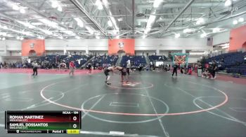 184 lbs Cons. Round 3 - Samuel DosSantos, Wesleyan (CT) vs Roman Martinez, Wesleyan (CT)