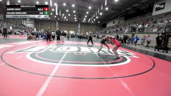 125 lbs Cons. Round 3 - Lillian Kirkland, Glenpool vs Aspen Gray, Millard South