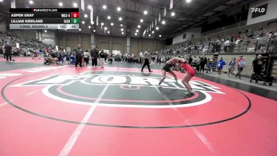 125 lbs Cons. Round 3 - Lillian Kirkland, Glenpool vs Aspen Gray, Millard South