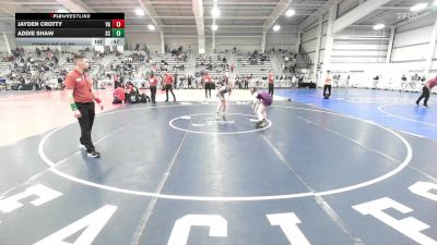 100 lbs Consi Of 16 #2 - Jayden Crotty, VA vs Addie Shaw, SC